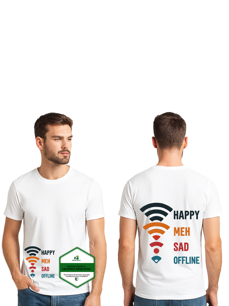 Mood Signal – Wi-Fi Emotion T-shirt Design image 2