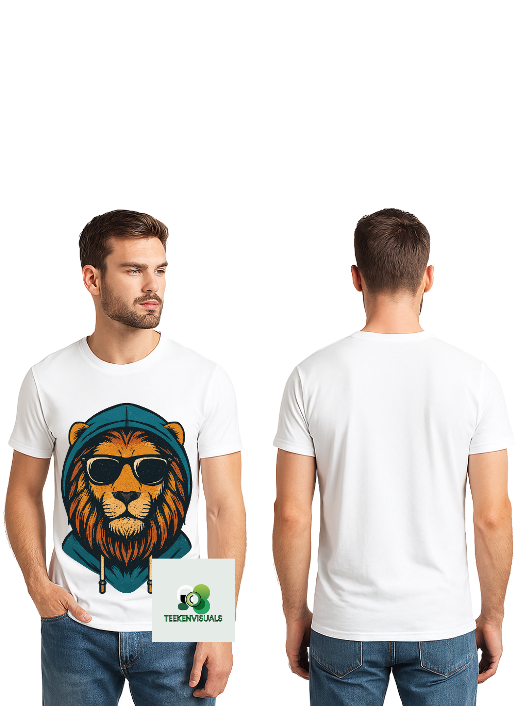 Urban King Lion Hoodie T-shirt Design